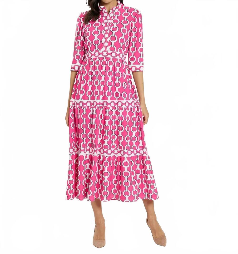 NEW JUDE CONNALLY candy dress in grand chains watermelon